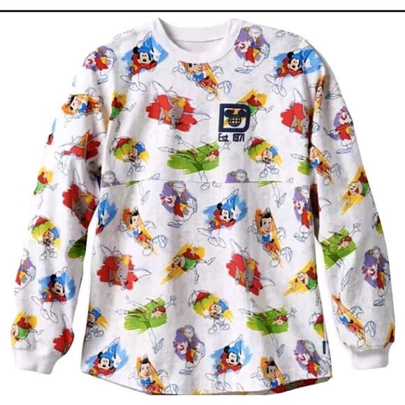 WALT DISNEY WORLD SPIRIT JERSEY shirt pinocchio dumbo ink and paint ADULT XXL - Picture 5 of 6